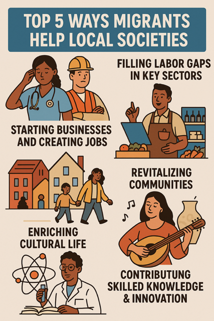  Migrants are not just moving — they’re building, contributing, and strengthening our communities. 