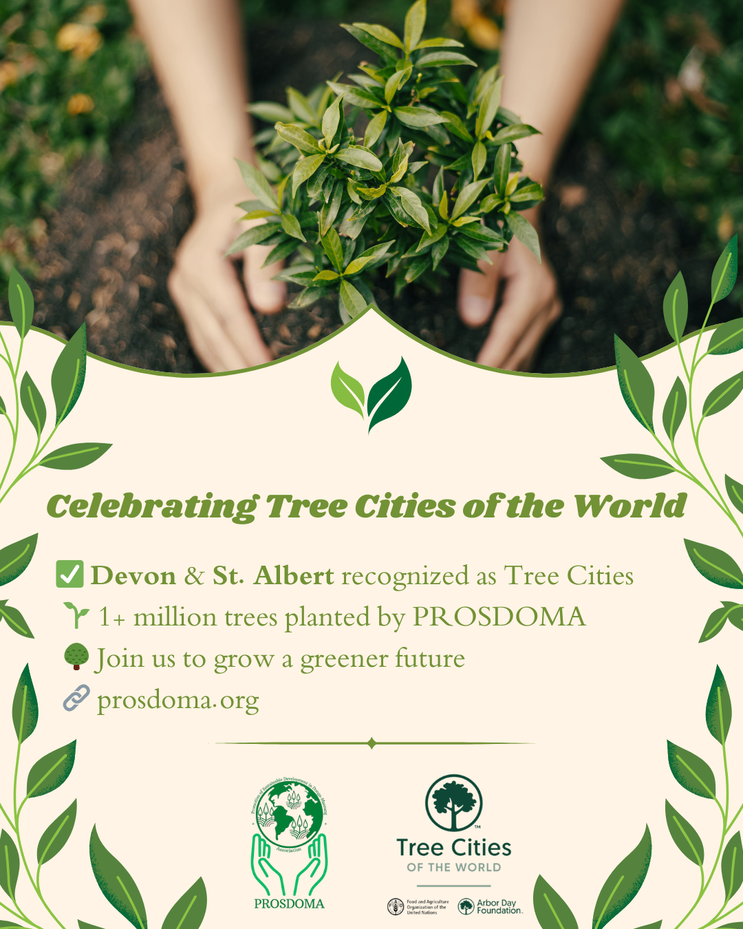 Celebrating the World’s Tree Cities, including two in Alberta! 